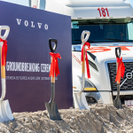 Ceremonia de inicio de construcción de planta Volvo Trucks en Ciénega de Flores, Nuevo León