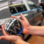 Producción de la Volkswagen Golf en Wolfsburg, Alemania.