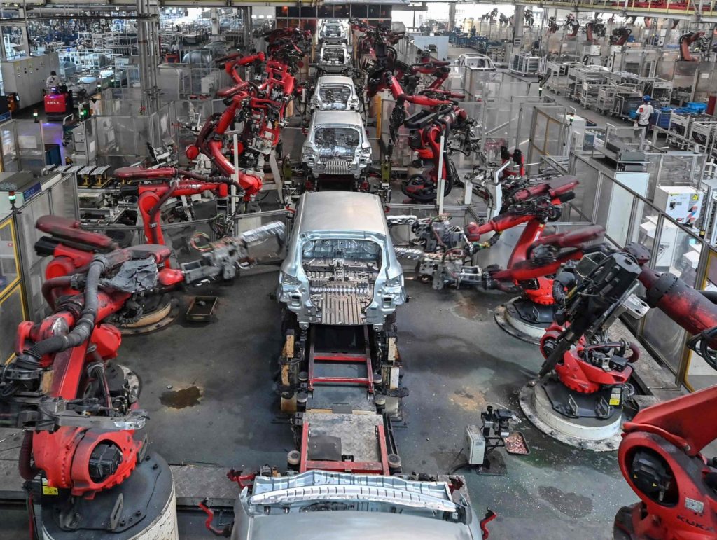 Línea de producción de Leapmotor en China.
